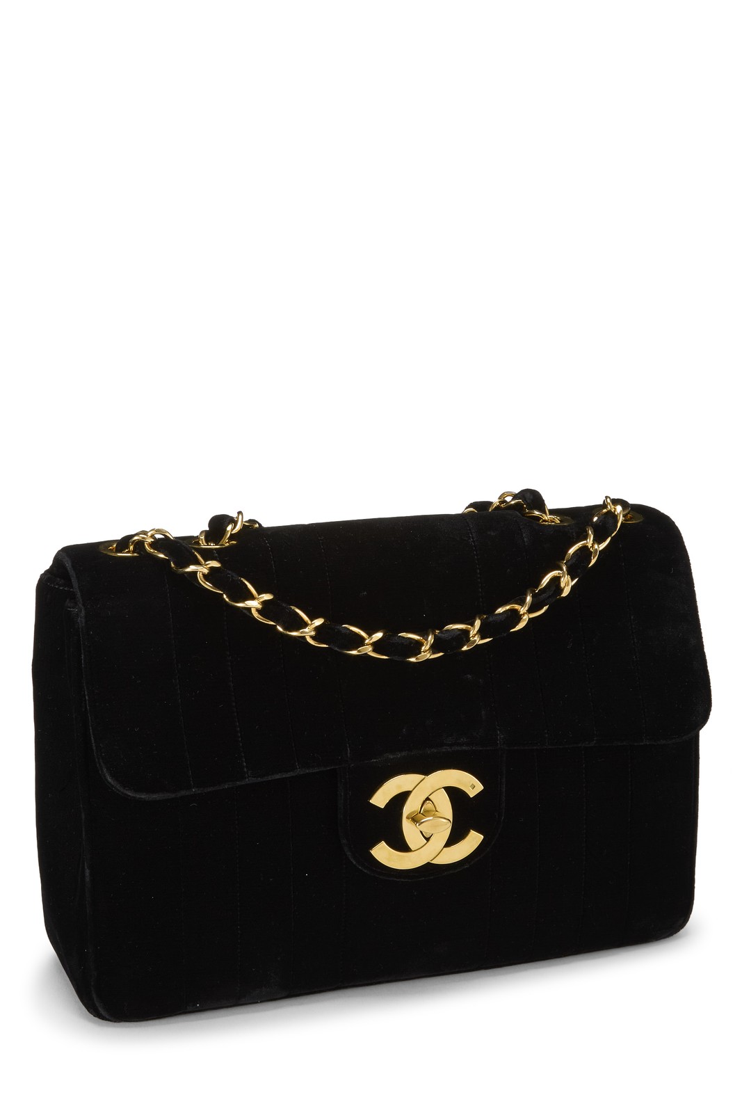 Chanel Black Caviar Vertical Flap Jumbo – WGACA