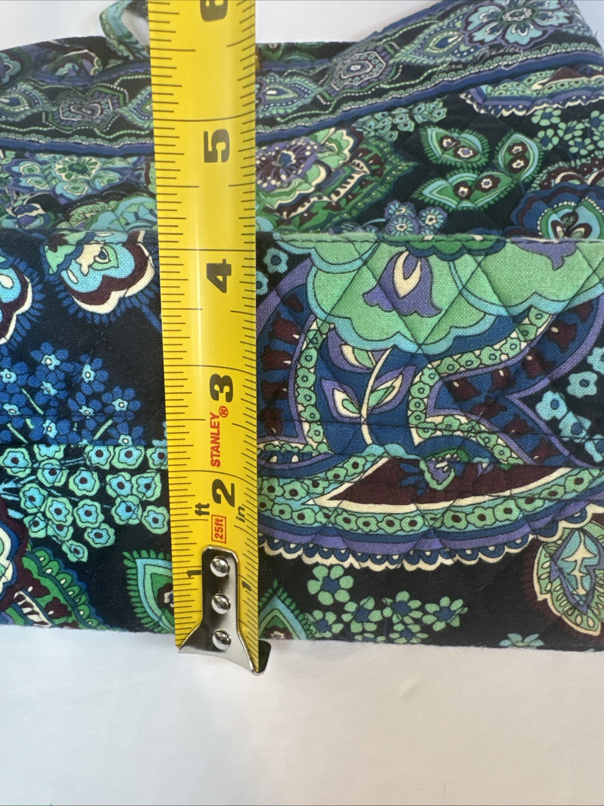 Vera Bradley Blue Rhapsody Retired Tote Bag Inner Pockets with Matching Wallet