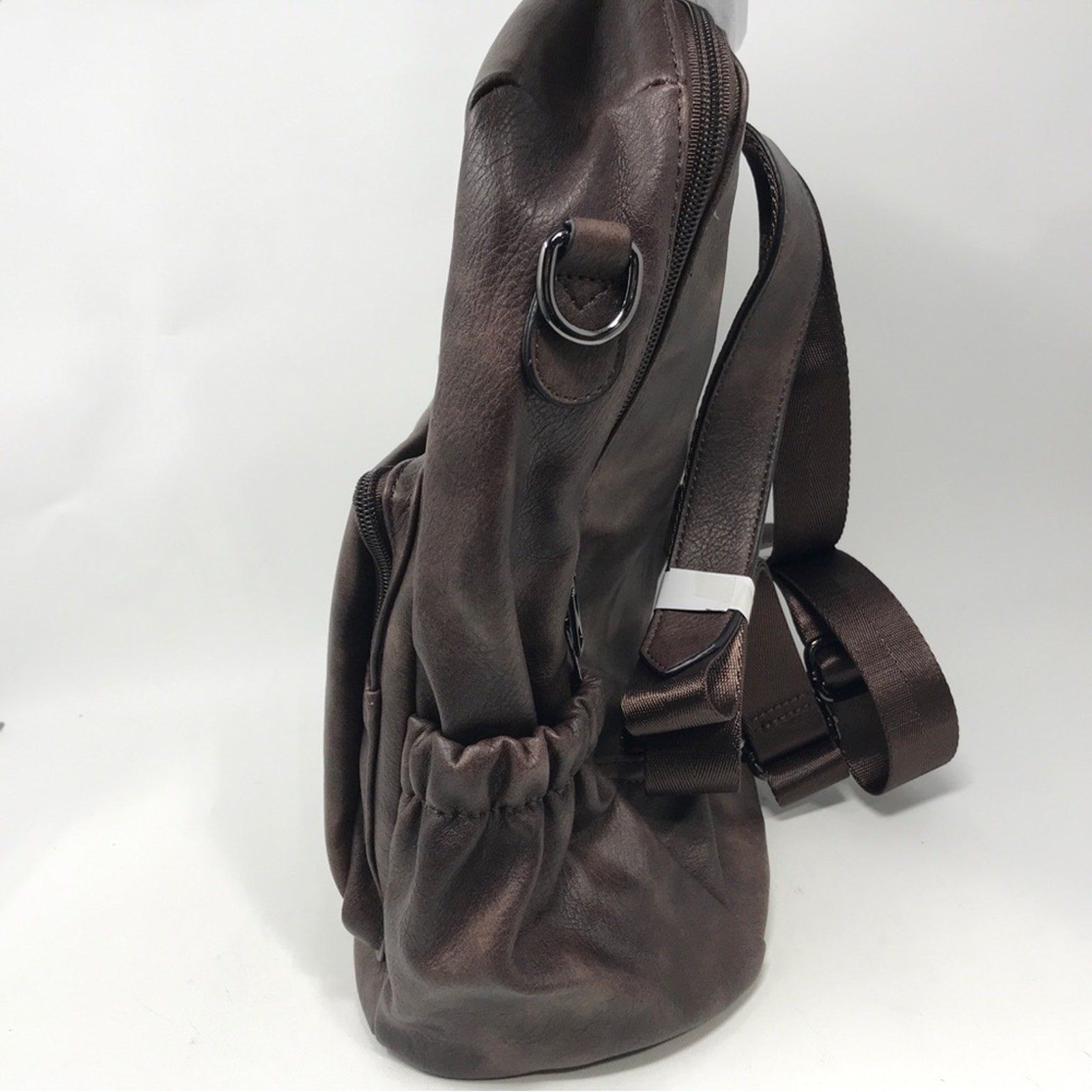 Cluci Greene Leather Purse Backpack, Women’s Size OS – Coffee Two-Tone Vintage