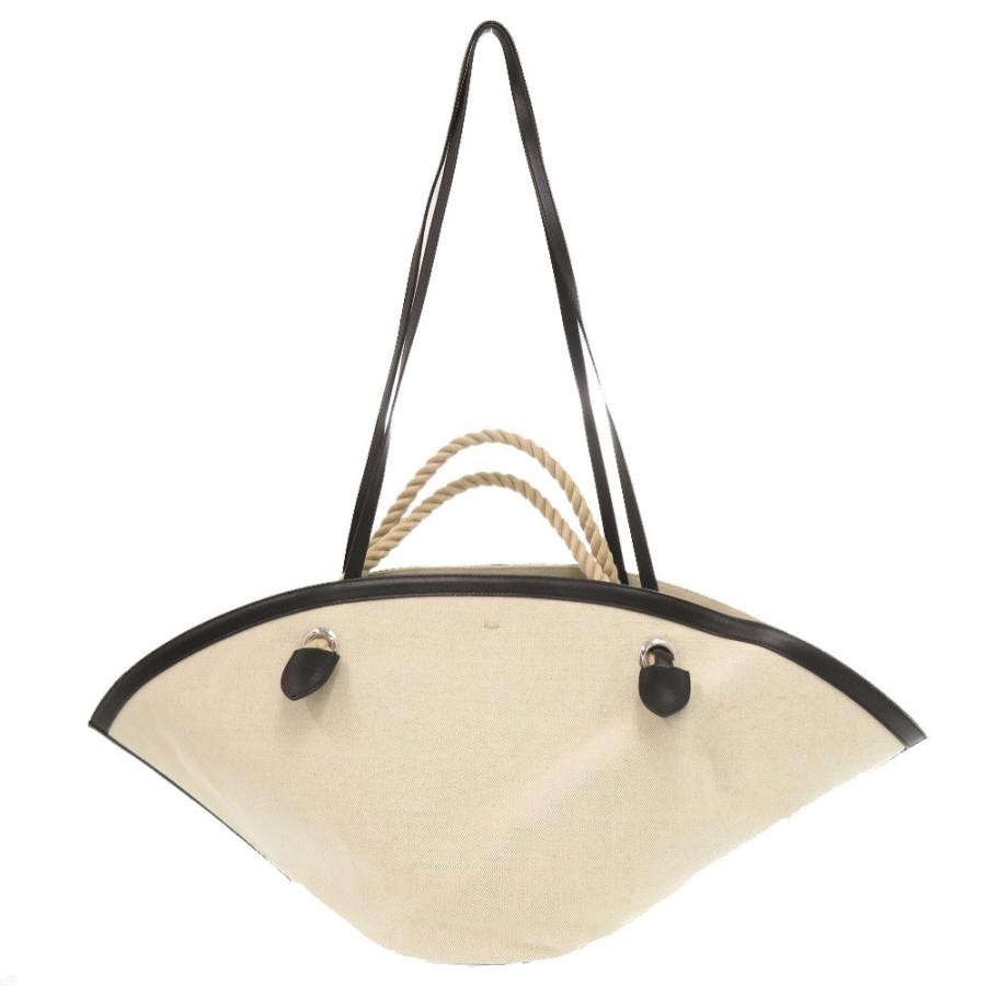 JIL SANDER Bag: Sombrero Beige W63H26.5D18.5cm w/o accessories;