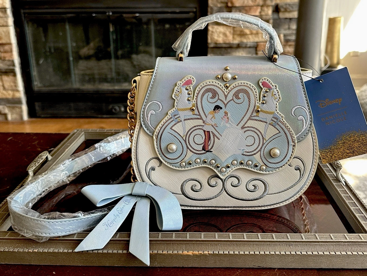 Danielle Nicole For Disney Cinderella and Prince Charming Wedding Day Purse
