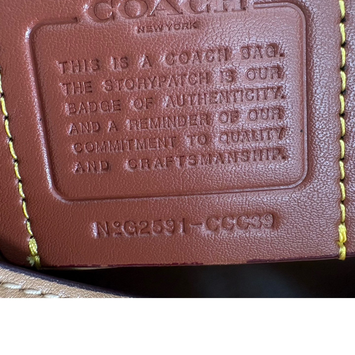 COACH Slouchy Rogue Top Handle Bag CCC39 Honey Brown
