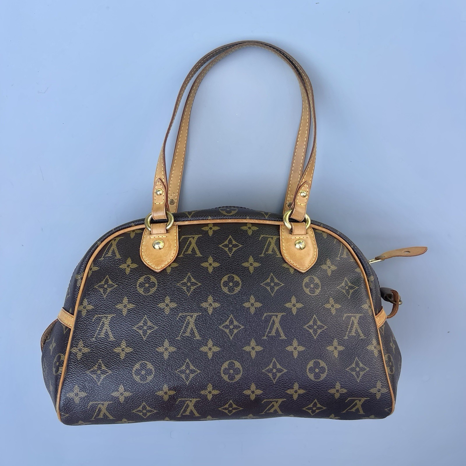 Louis Vuitton Montorgueil Shoulder Bag PM Brown Canvas