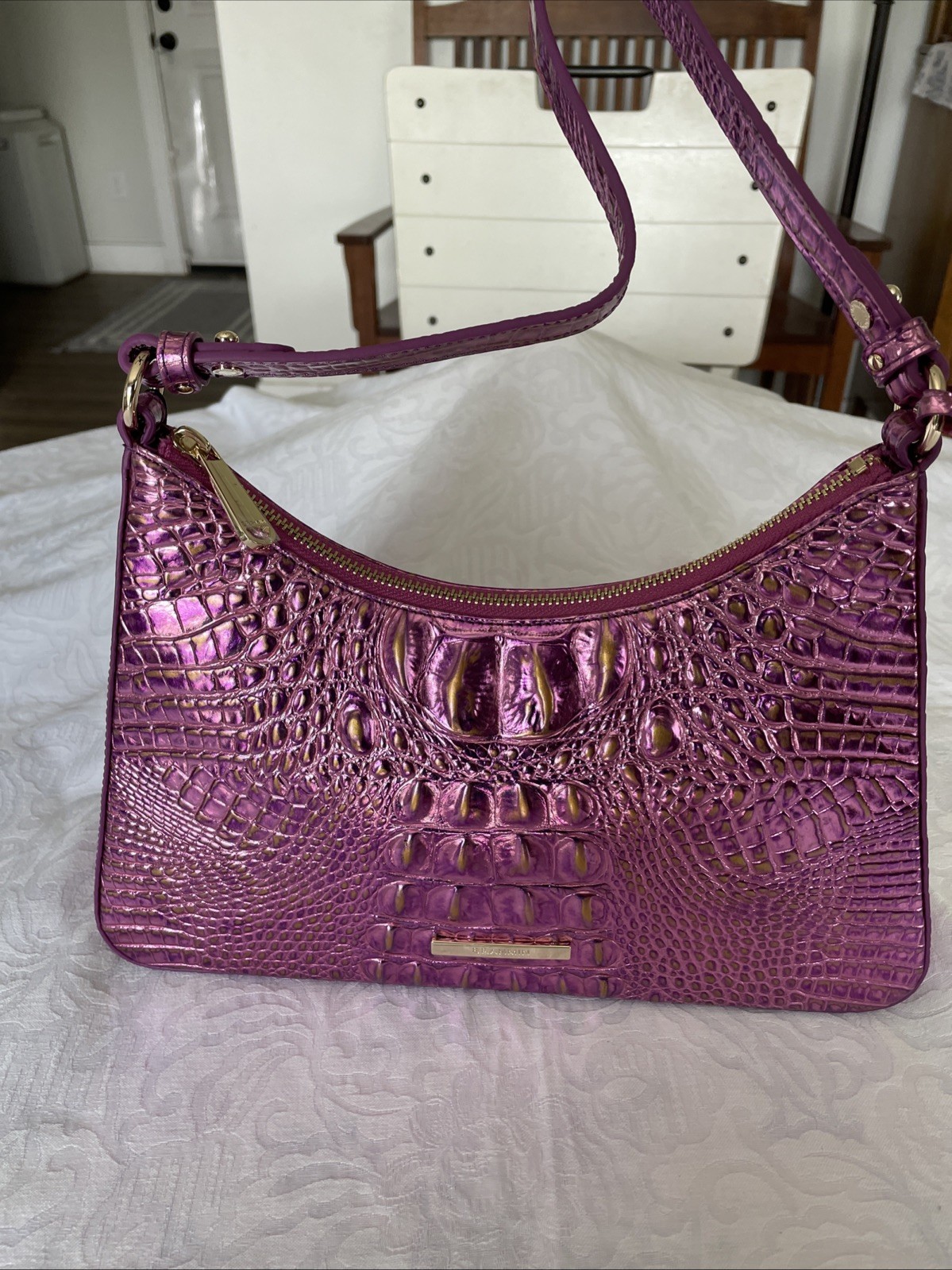 NWT BRAHMIN Esme shoulder bag, Opera melbourne genuine leather, $245