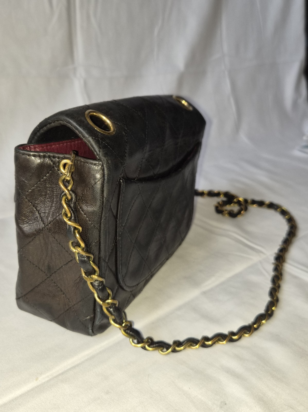 Authentic Chanel Ligne Cambon Black Quilted Leather Tote Bag