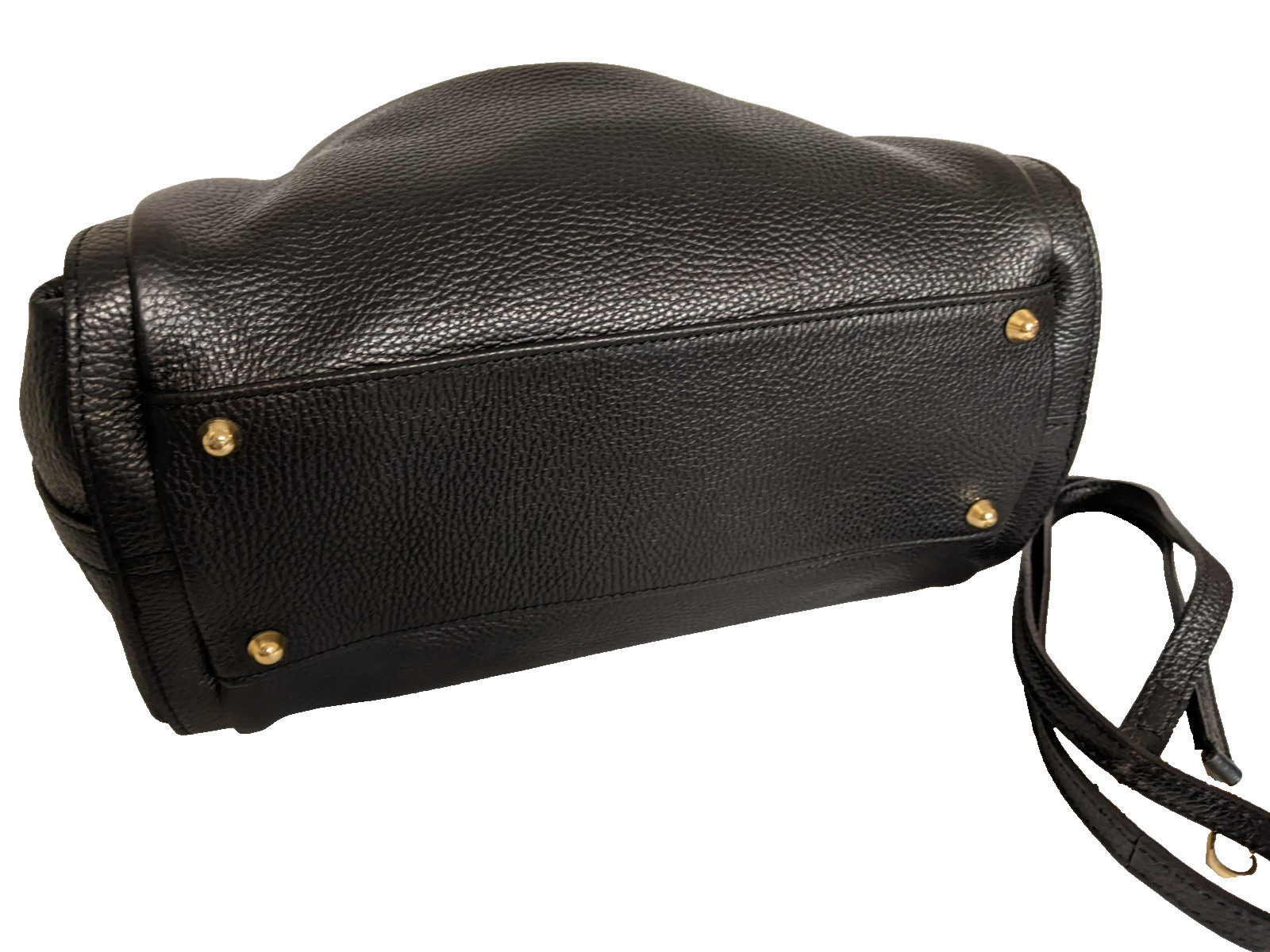 PREMIUM ITALIAN PEBBLED CALF LEATHER LARGE SHOULDER BAG HANDBAG – MADE IN ITALY