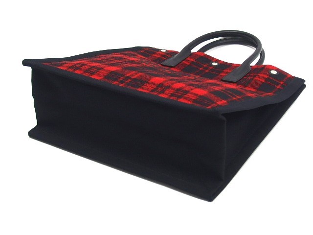 Saint Laurent Paris Rib Gauche Tote Bag, Check Pattern 1OT02042