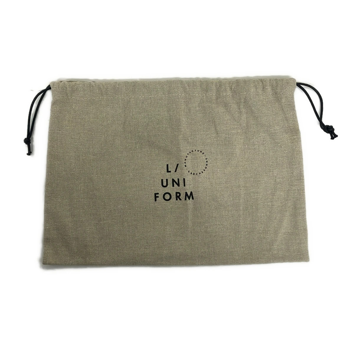 L/UNIFORM Dark Navy Blue Canvas Shoulder Bag