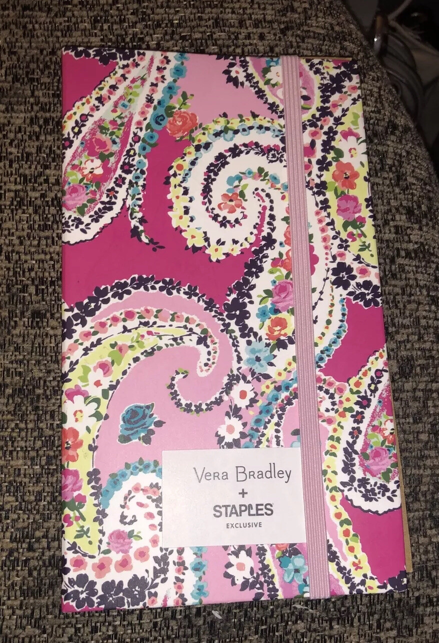 Vera Bradley Wildflower Paisley Fuchsia Market Coupon Organizer Holder Storage