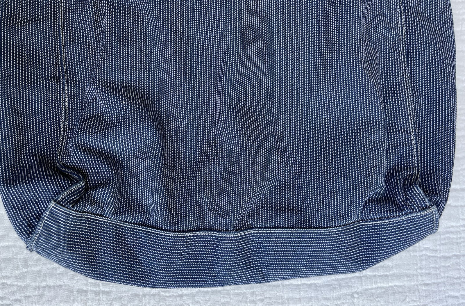 Vintage OshKosh B’gosh Blue Denim Tote Bag Large Cotton Shoulder Shopper USA
