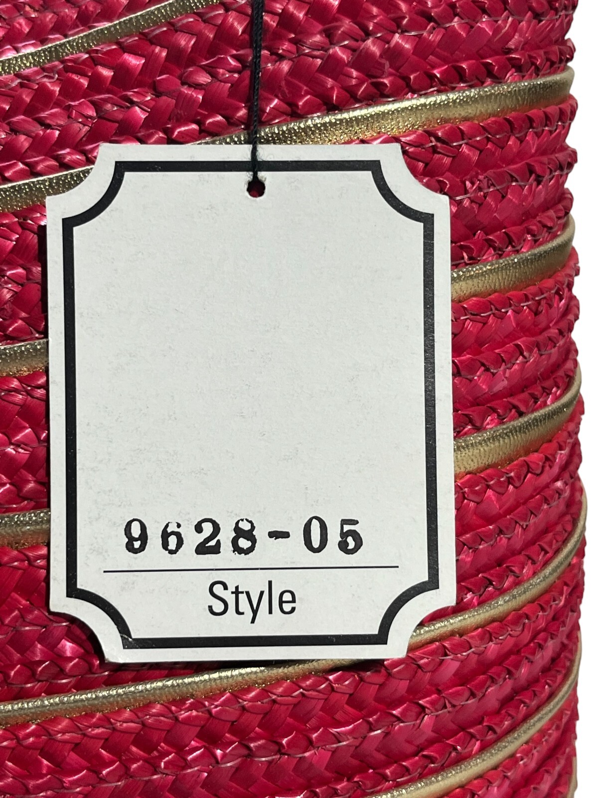 Warren Reed Woven Wicker Purse Bucket Bag Shoulder Red And Gold Zipped Vintage