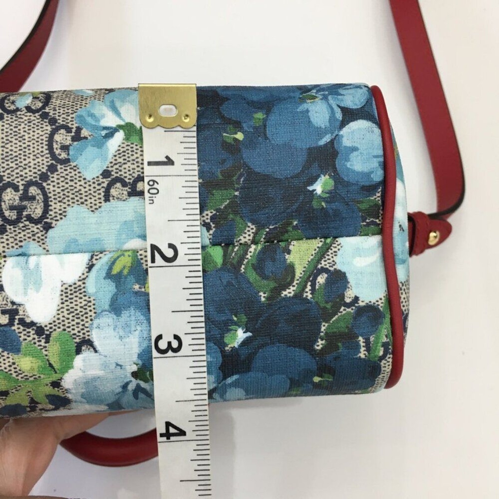 GUCCI-Mini GG Supreme Blooms Print Bag Crossbody NWT 100% Authentic