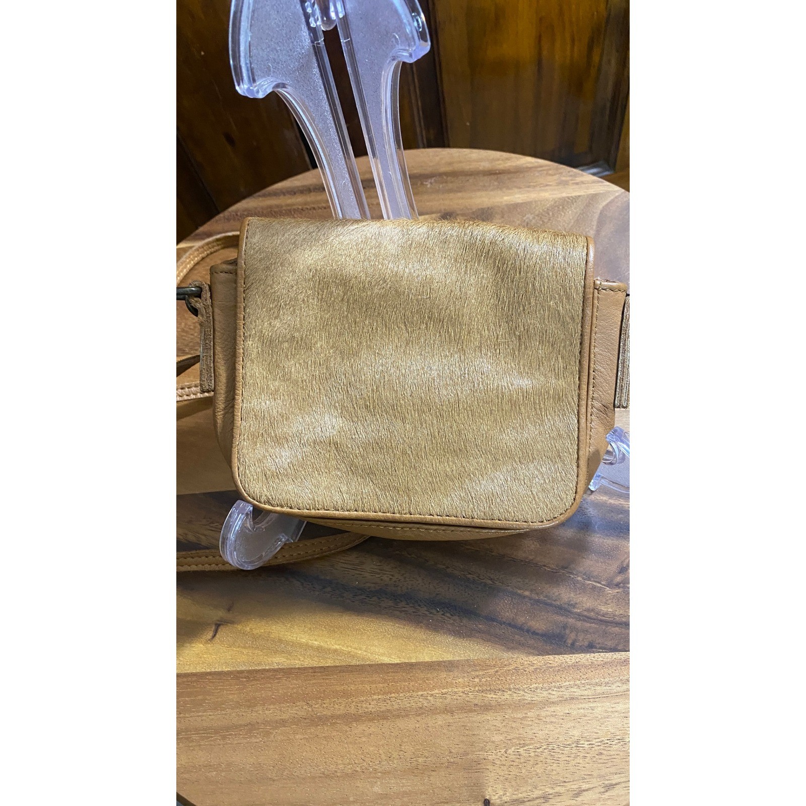 Liebeskind Berlin Crossbody Bag Tan Leather Calf Hair