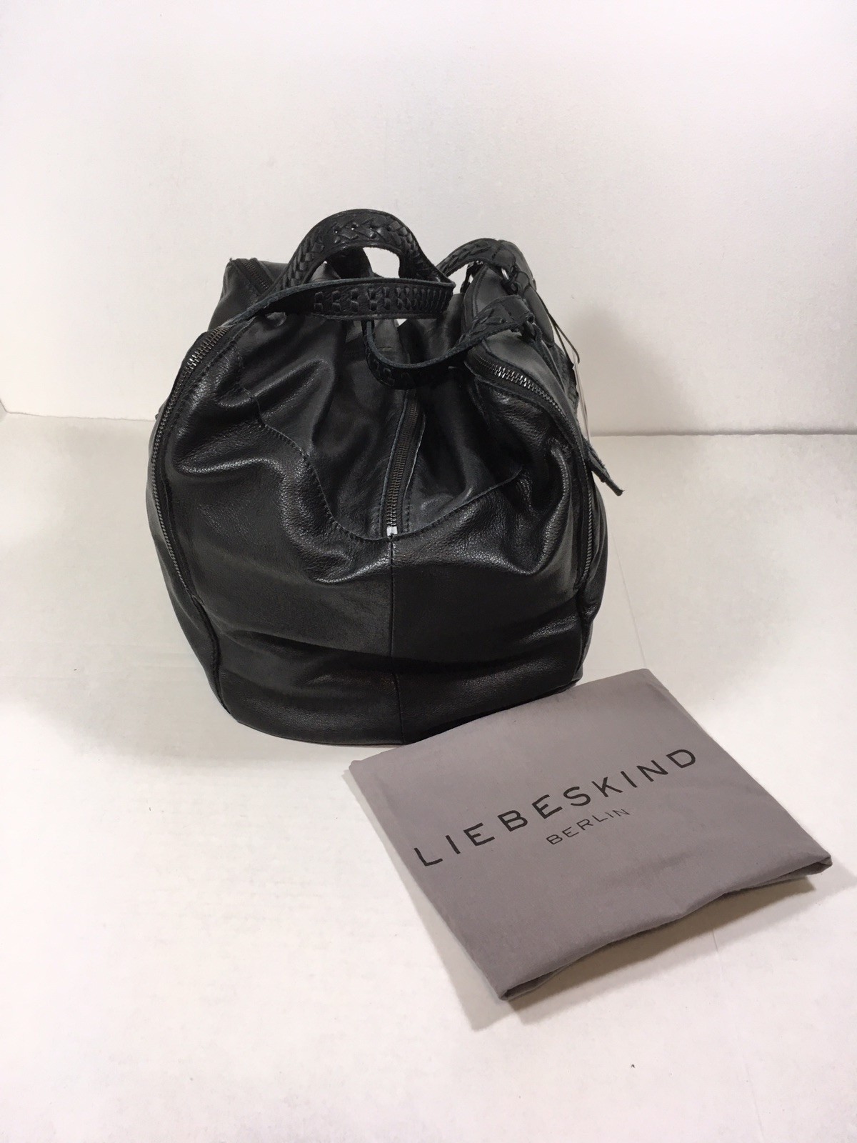Liebeskind Berlin KAYLA Leather Satchel Large Vintage Black $298