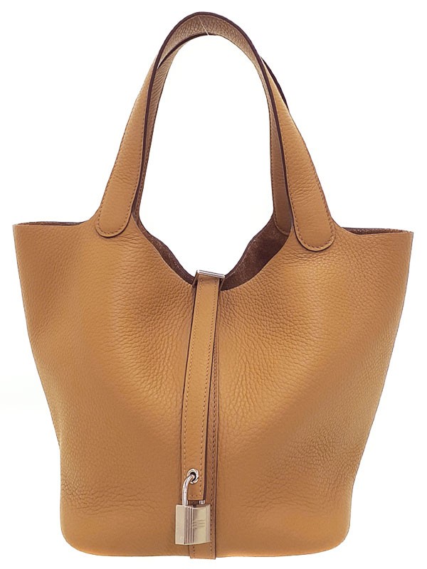 Hermes Picotin Taurillon Clemence Beige Handbag Silver Hardware 2025 #TB3473