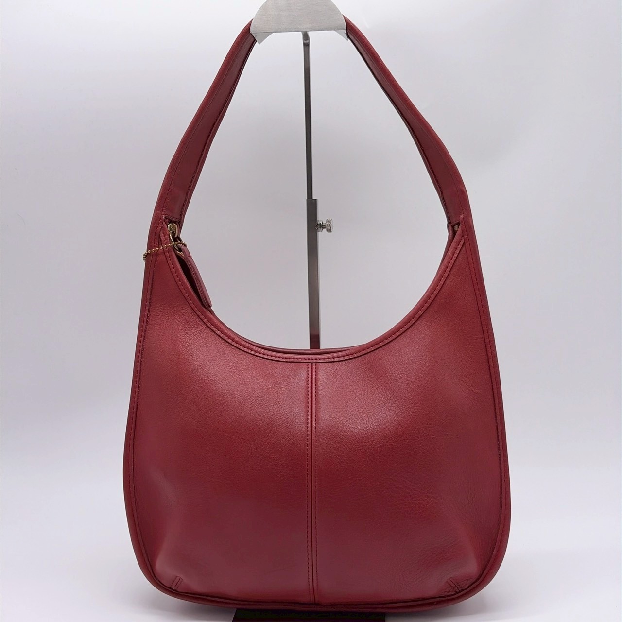 COACH Vintage Red Leather Shoulder Bag 9025 Made in USA From Japan #172