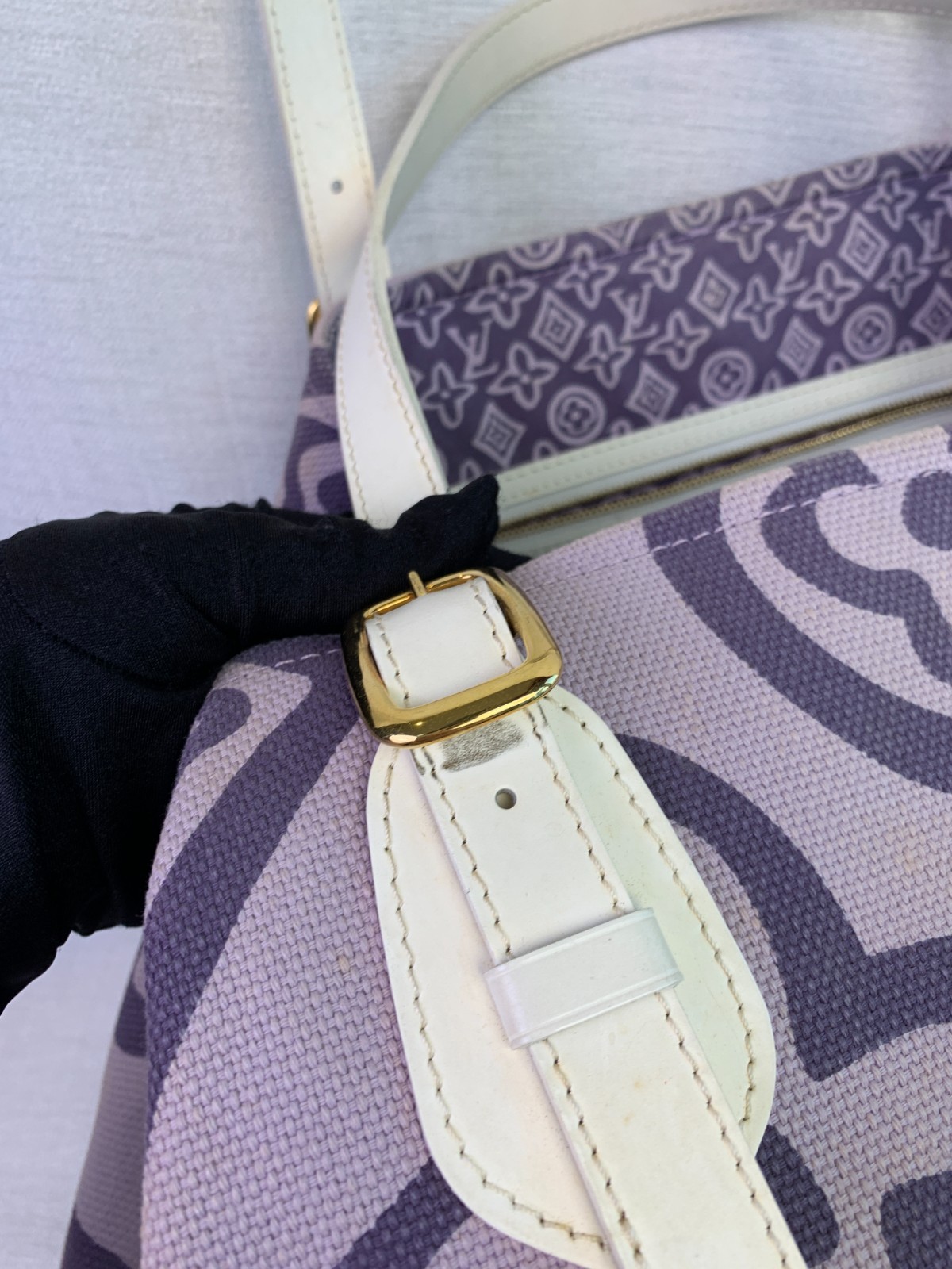 Louis Vuitton Purple Giant Monogram Canvas Tote Bag/AR06223017/3017