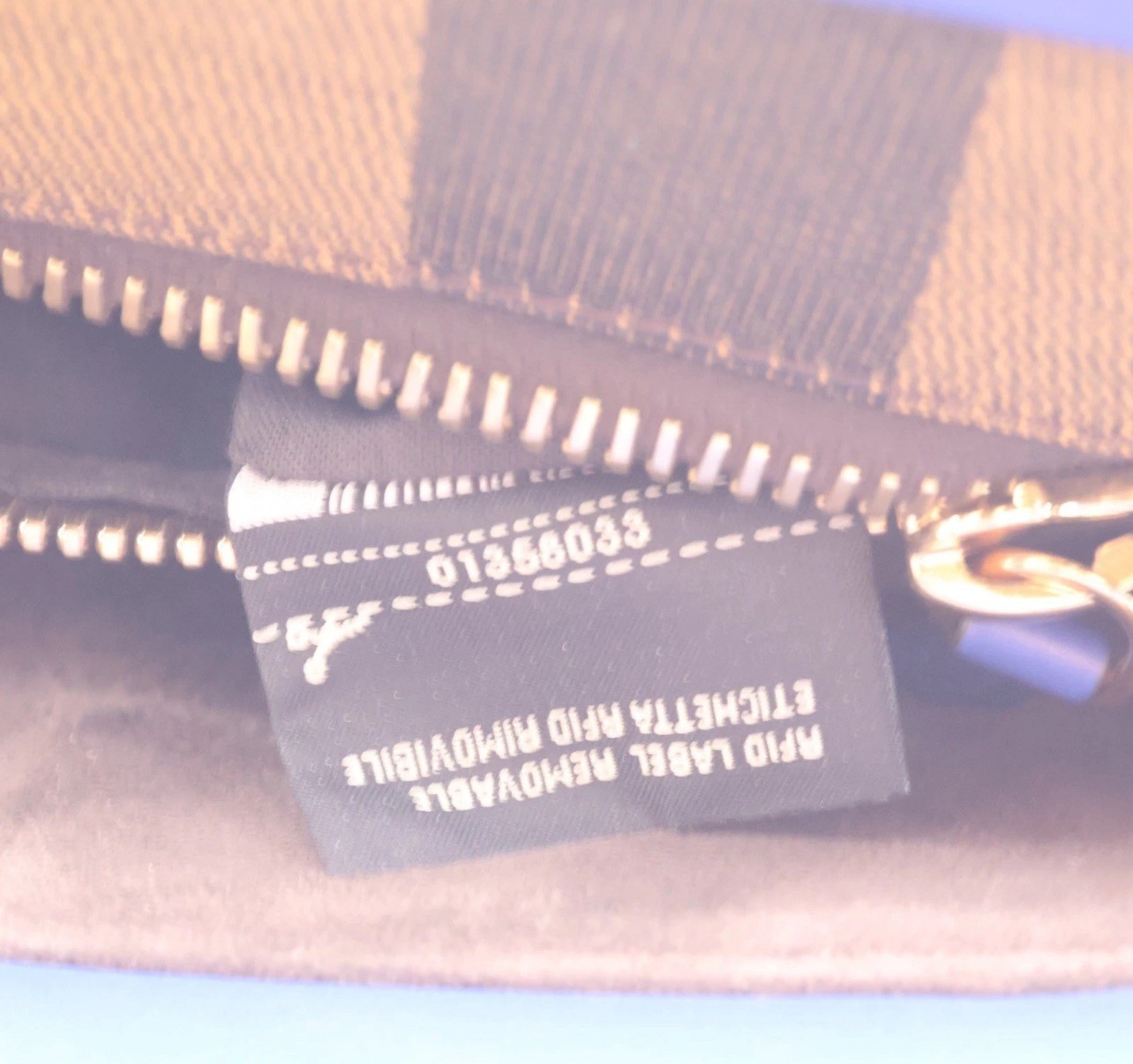Fendi Blue Peekaboo Medium Leather Bag Sequin Interior gold hardware