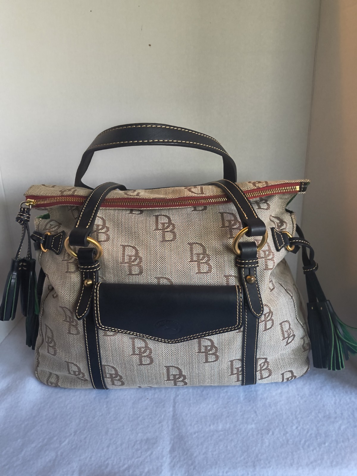 Dooney and Bourke Florentine The Smith Bag Signature Logo Satchel Bag