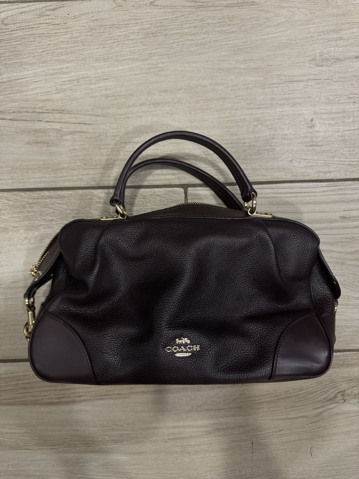 COACH Oxblood Lane Satchel