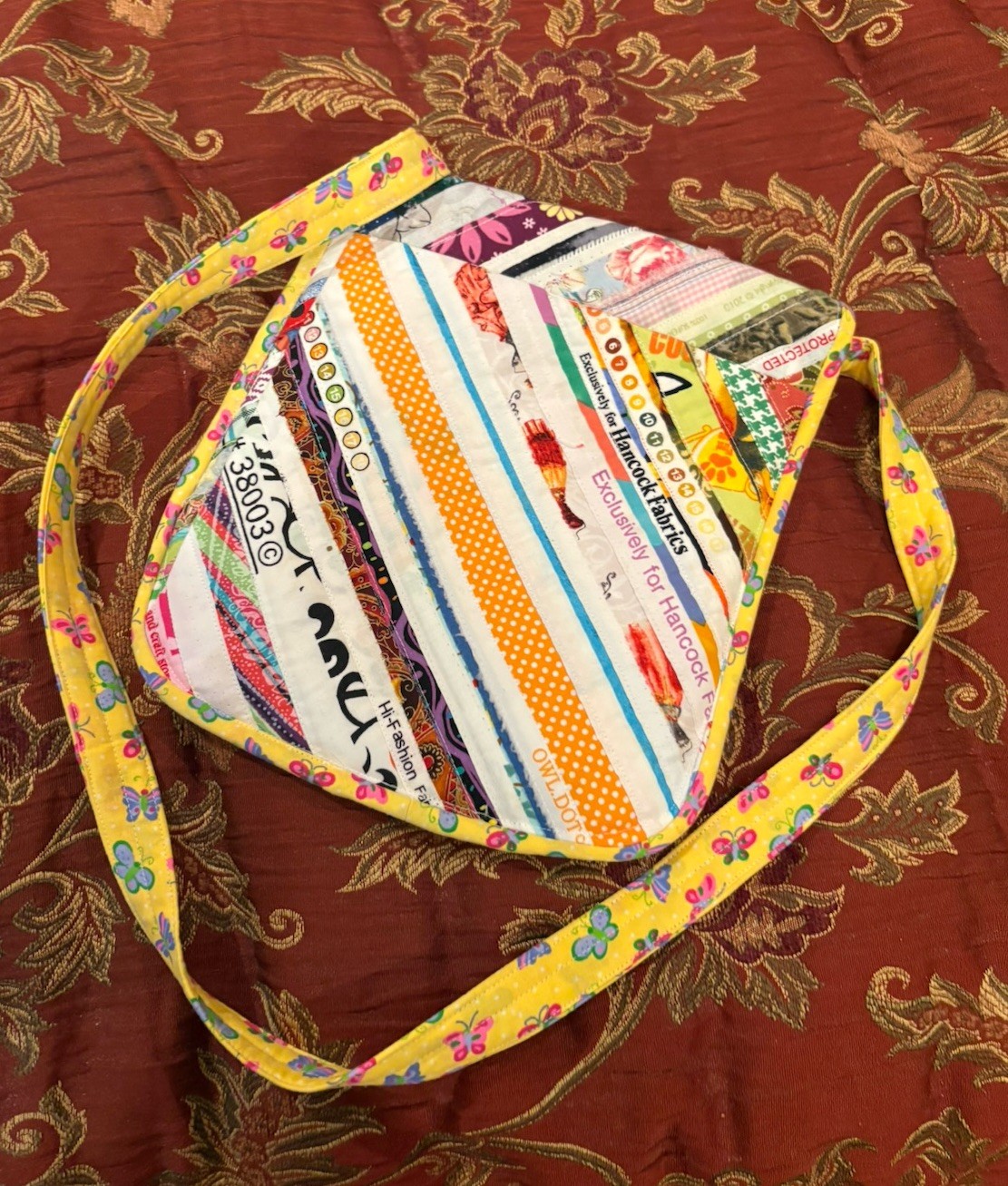 Handmade Purse Shoulder Bag from Cotton Fabric Selvages New