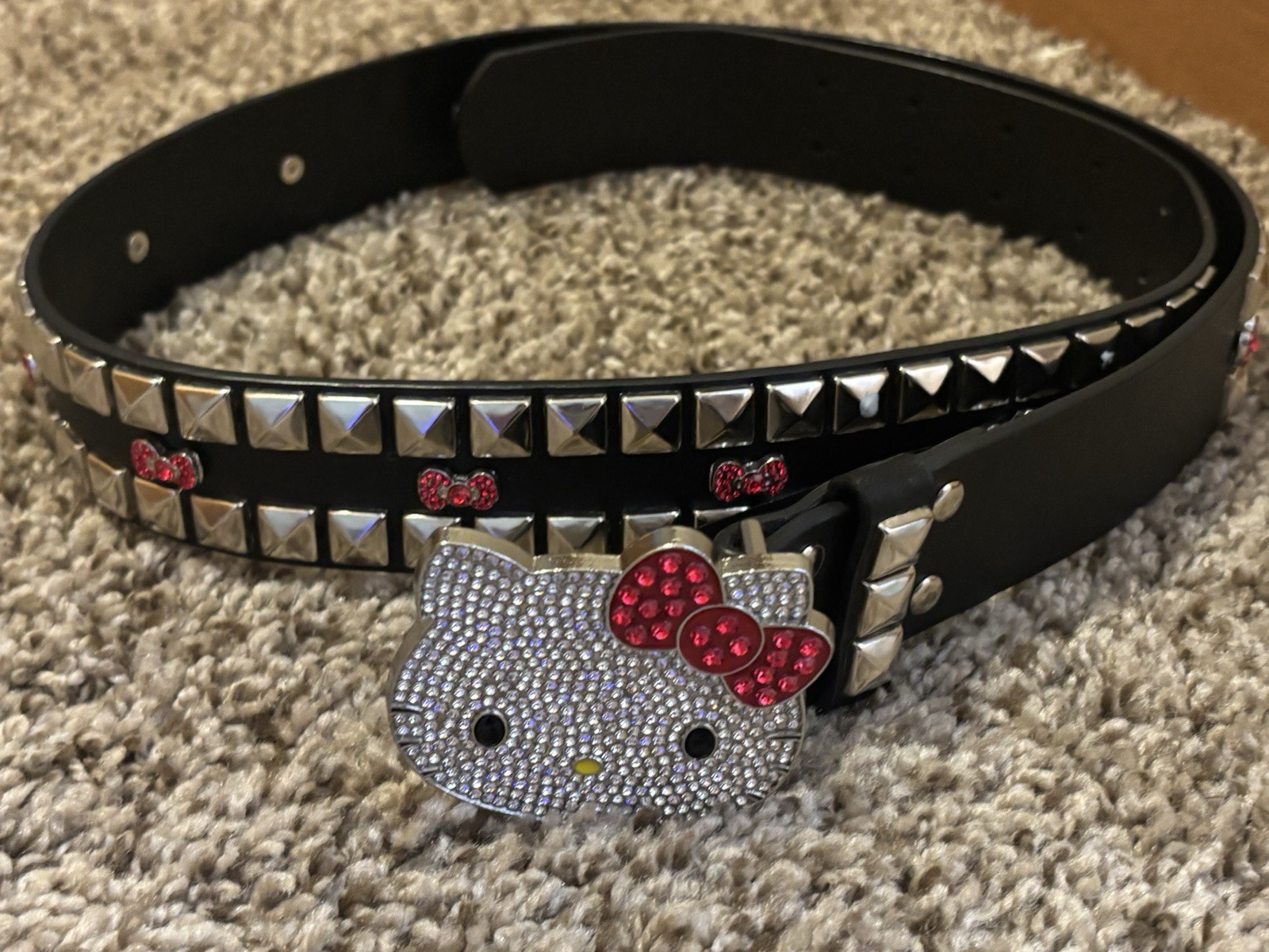 Sanrio Hello Kitty Black Studded Belt