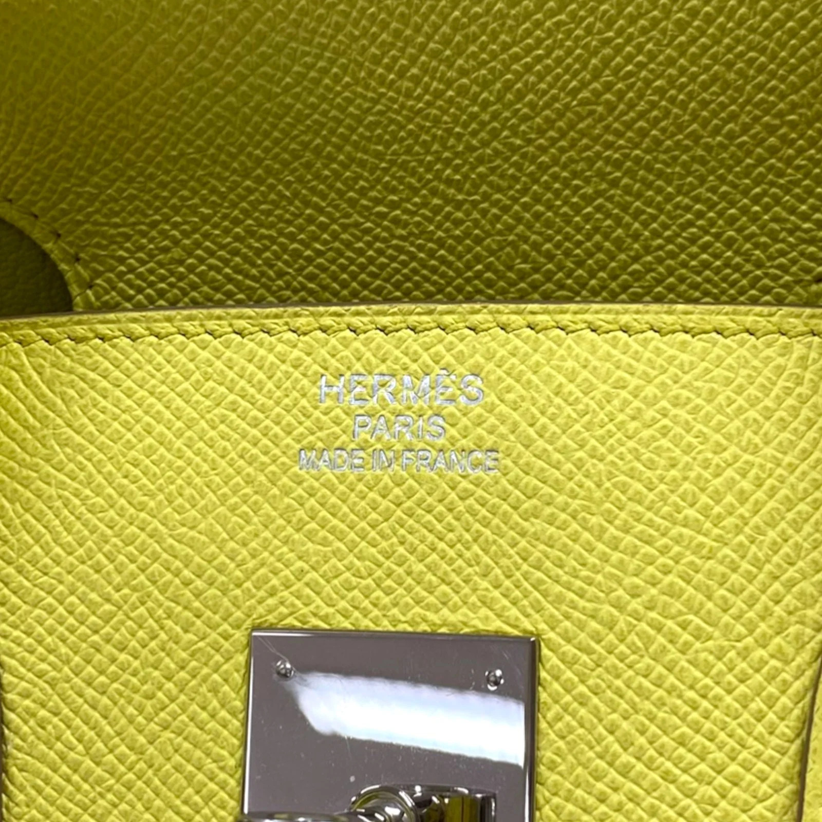 HERMES Birkin 35 White Epsom Leather Handbag #OKB479