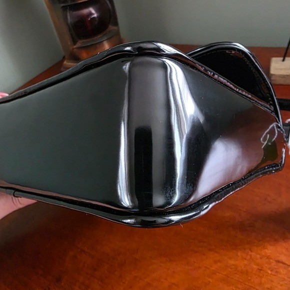 Sam Edelman Christy Convertible Shoulder Black Patent Bag NWT