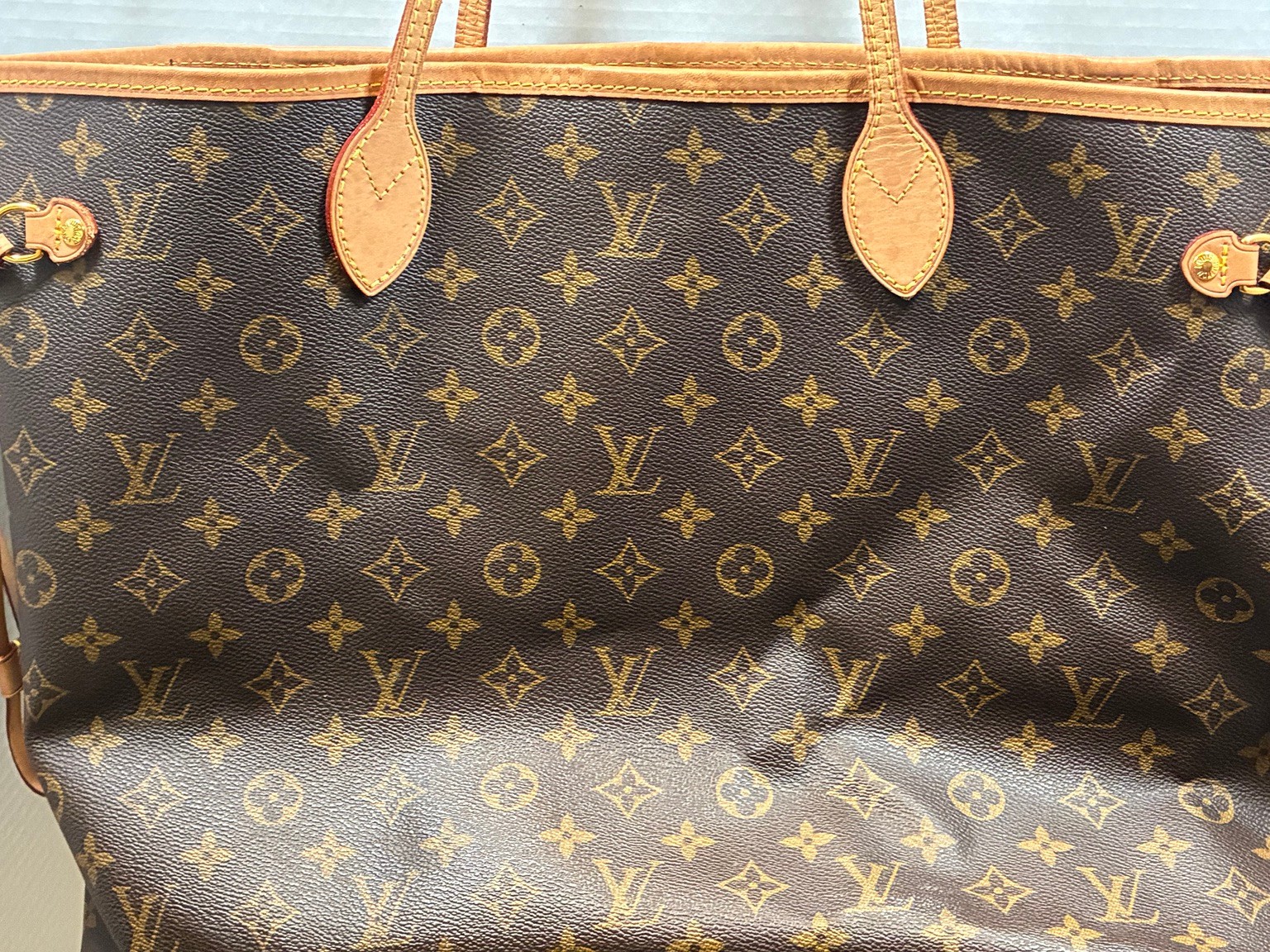 Louis Vuitton Neverfull GM Monogram Canvas Tote Box Dust Bag Made in USA