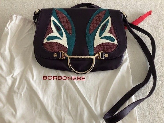 Bourbonese original leather clutch bag new/original bag