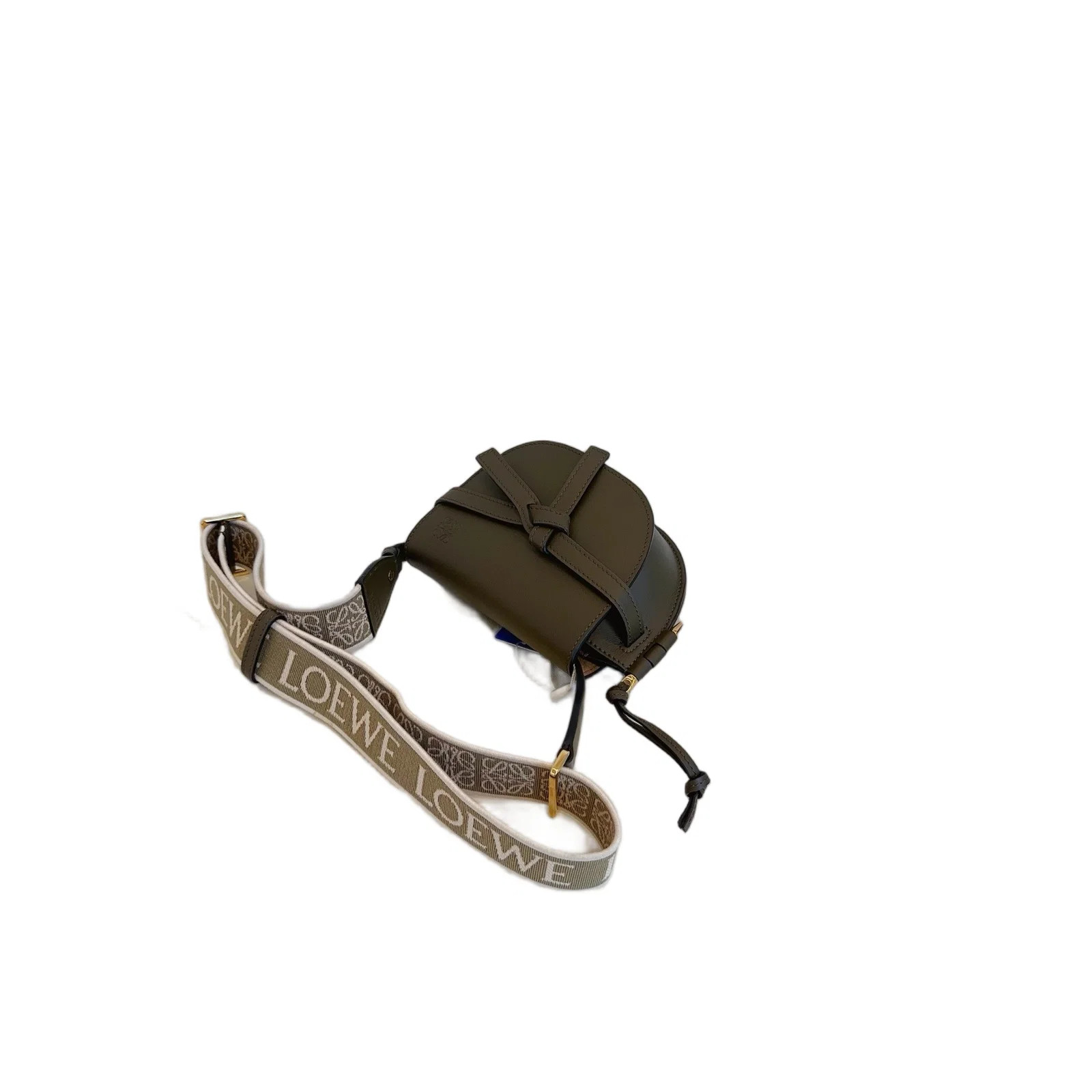 Loewe Mini Gate Olive Taupe Calfskin (pa061726a0r)