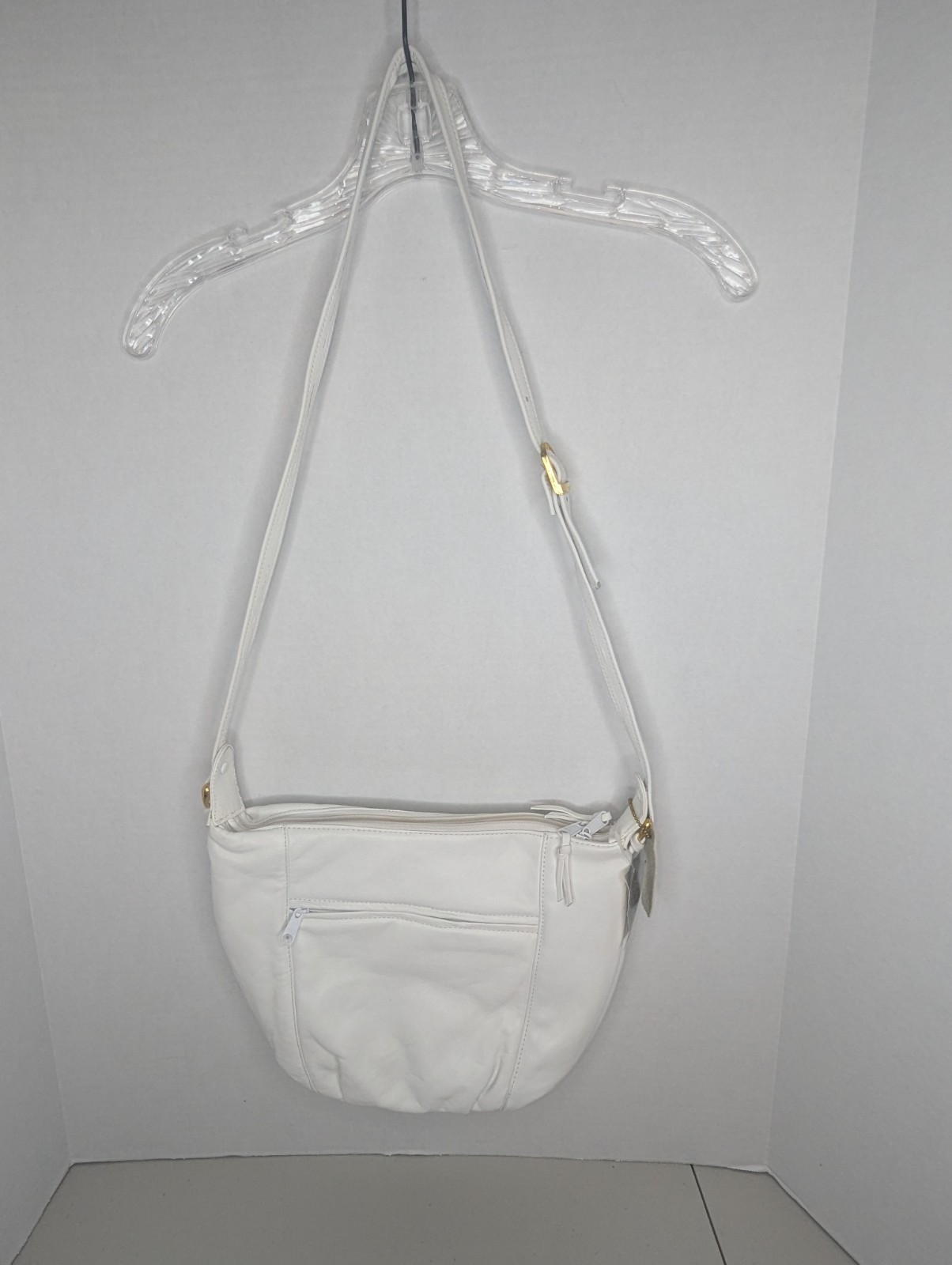 Worthington White Genuine Leather Shoulder Bag Crossbody Bag