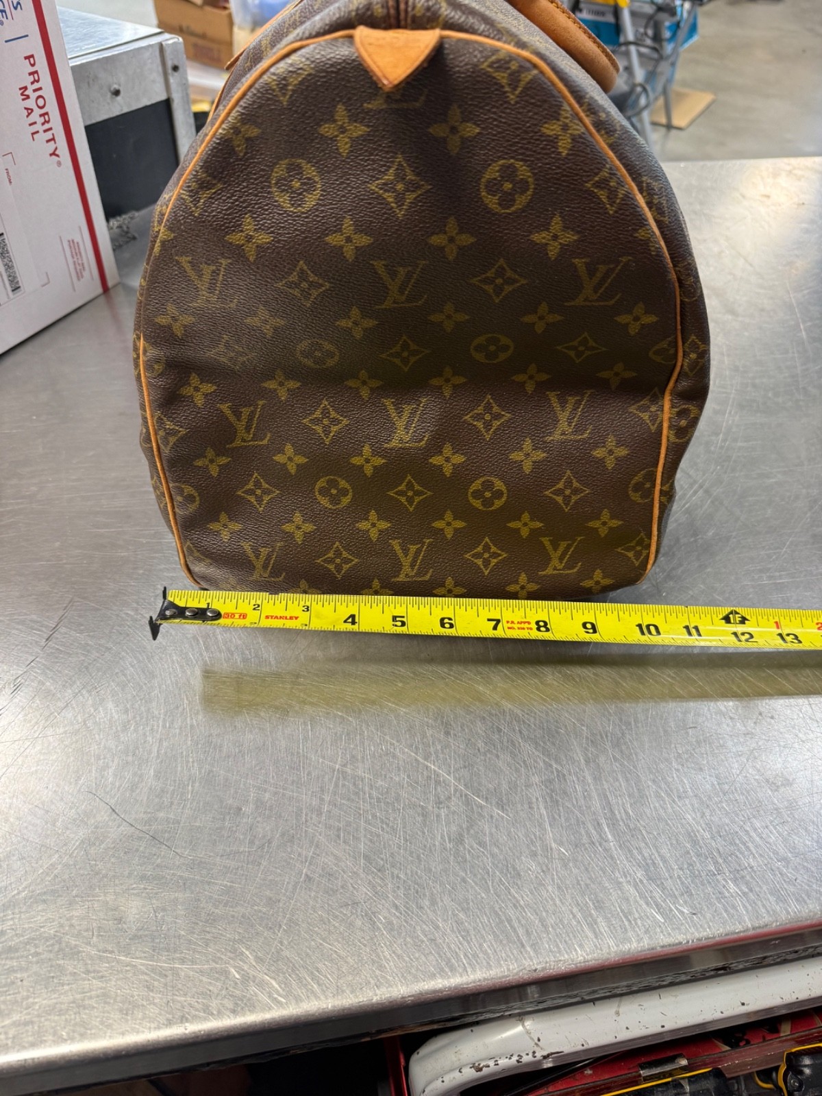 Vintage Louis Vuitton Keepall Monogram Duffle Bag 55 Brown Canvas Monogram NICE