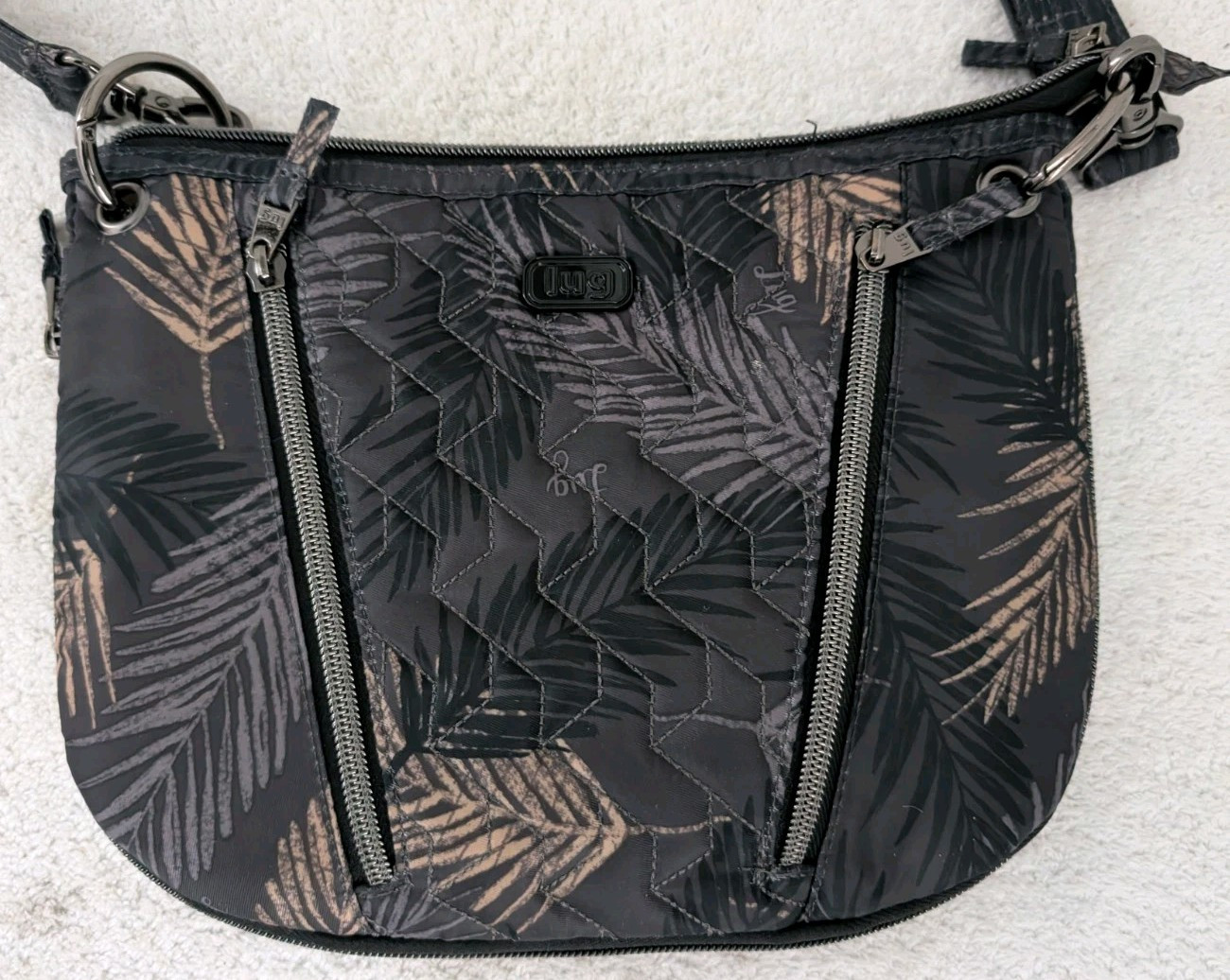 Lug Swivel Convertible Crossbody Womens Bag Purse Tropical Frog
