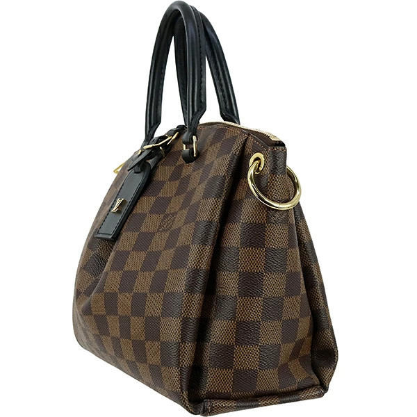 Louis Vuitton Damier N45282 Shoulder Bag Damier Canvas Black Gold Brown #ACB1197