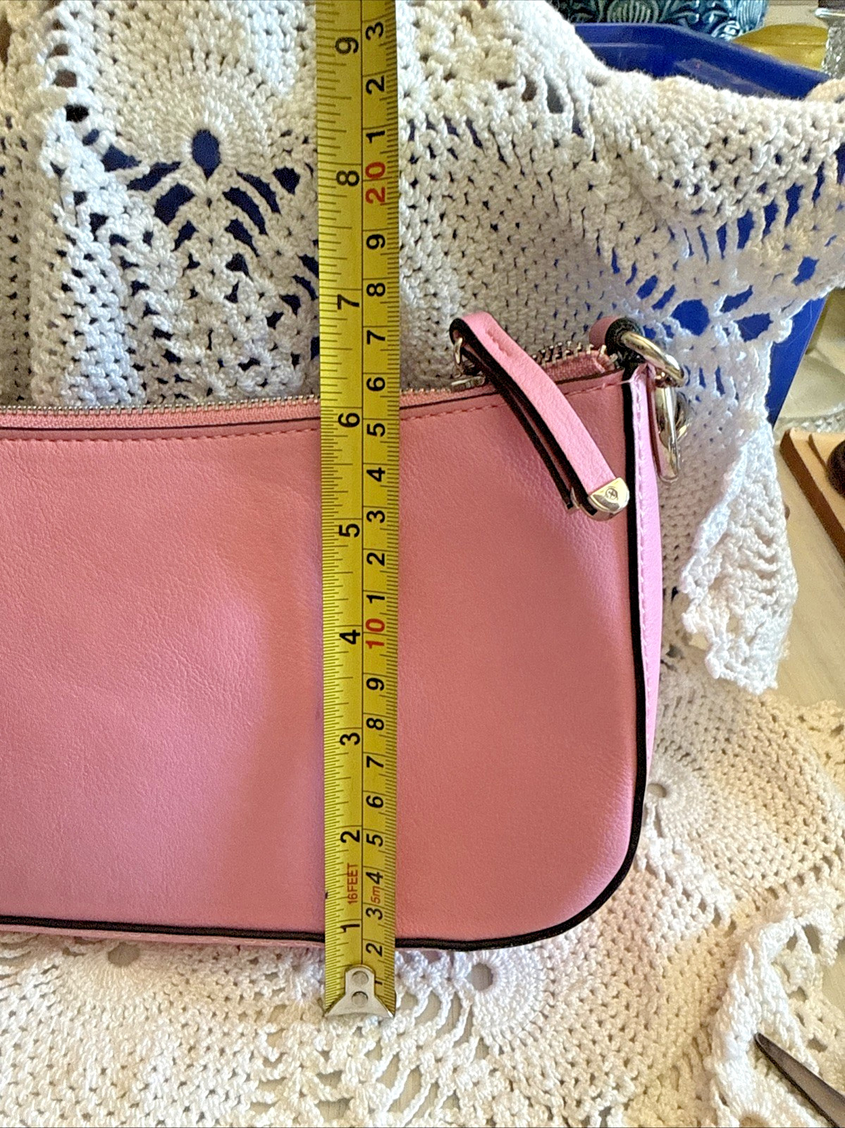 Alfani Solid Pink Bangle/ Baguette/ Purse