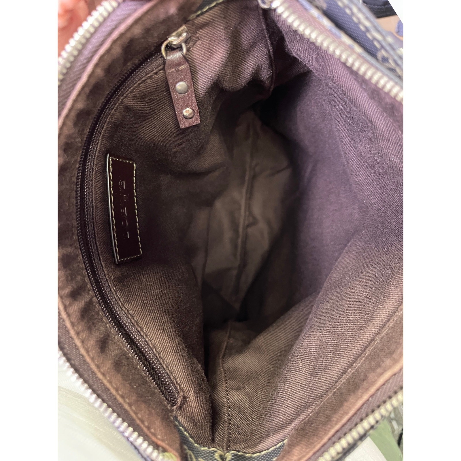 Loewe Anagram Monogram Crossbody Bag Brown Canvas Leather Vintage w/ Pouch