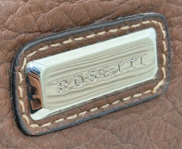 ROSETTI Faux Leather Shoulder Satchel HandBag Purse Double Compartment Multi Pkt
