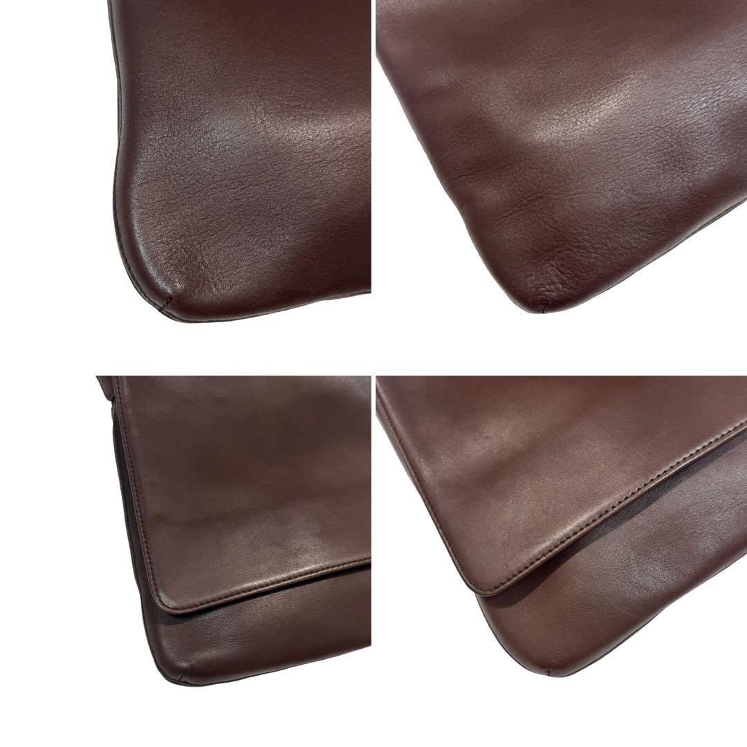 Coach Old Shoulder Bag 9403 Authentic Leather 10×8.7×0.7in Used