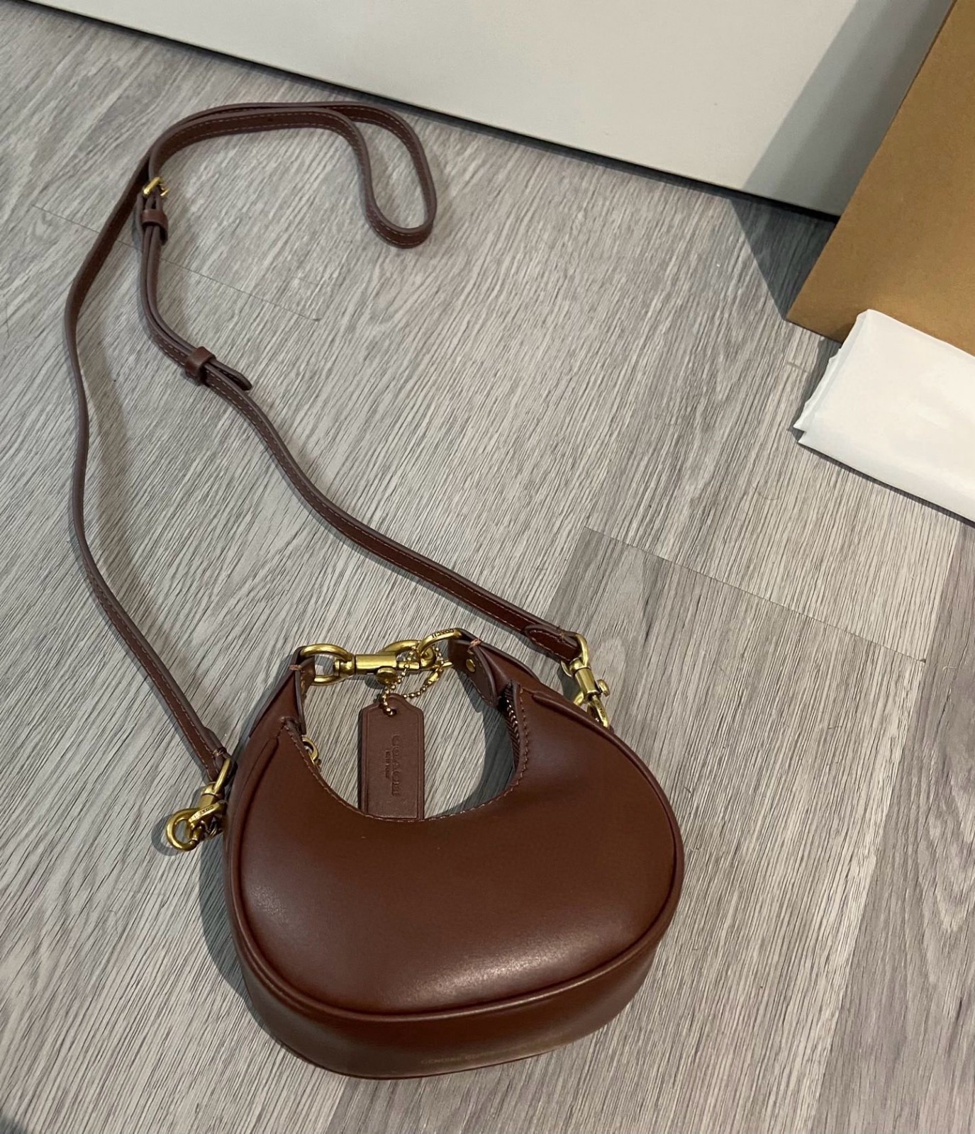 COACH Jonie 2way Crossbody Mini Bag CR508 Maple Outlet NEW leather
