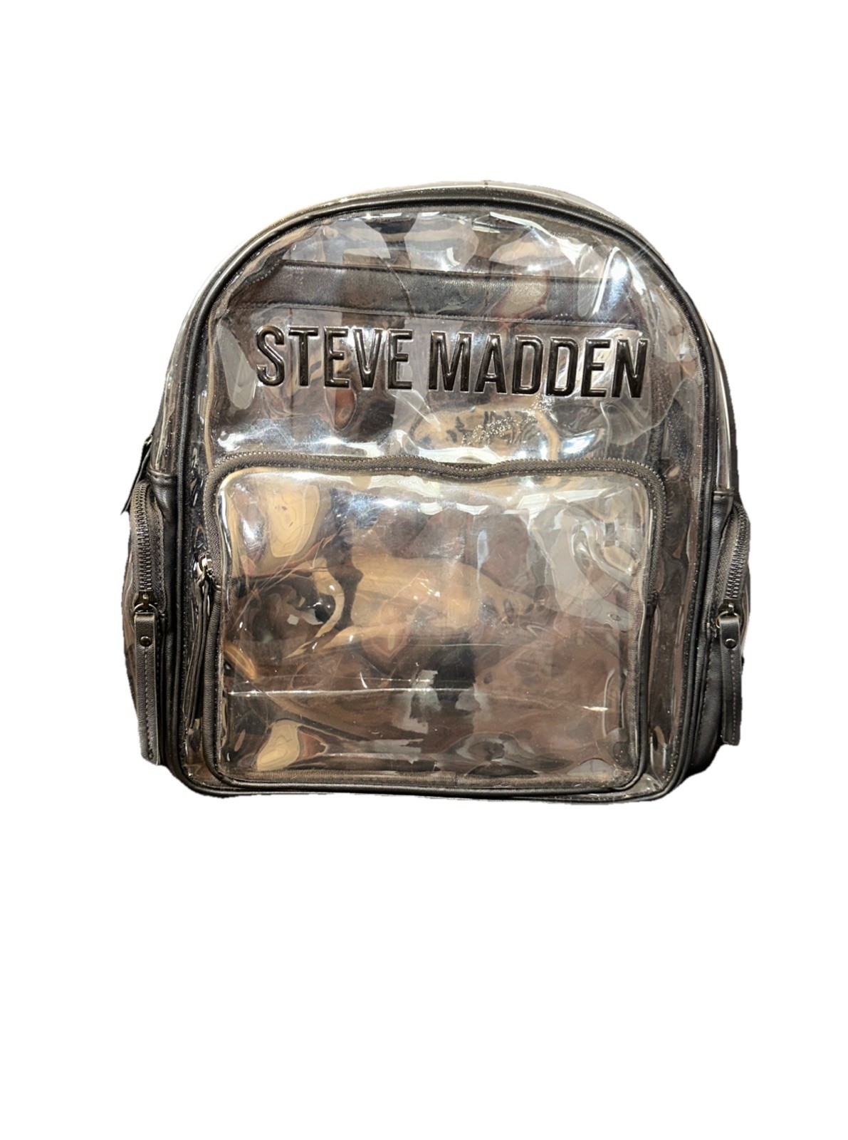 Steve Madden Clear And Black Bag