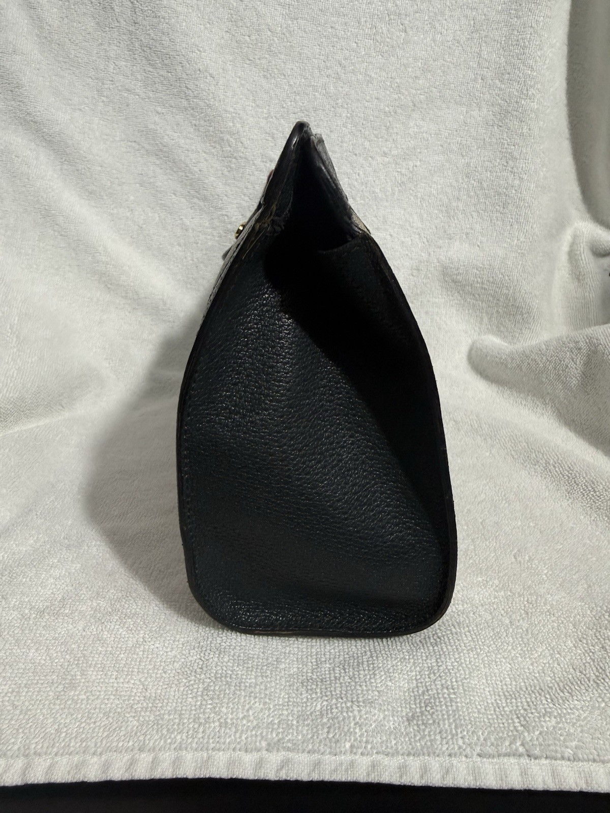 Gucci GG Monogram Vintage Medium Clutch Pouch Beige Snap, Inner Pockets Box