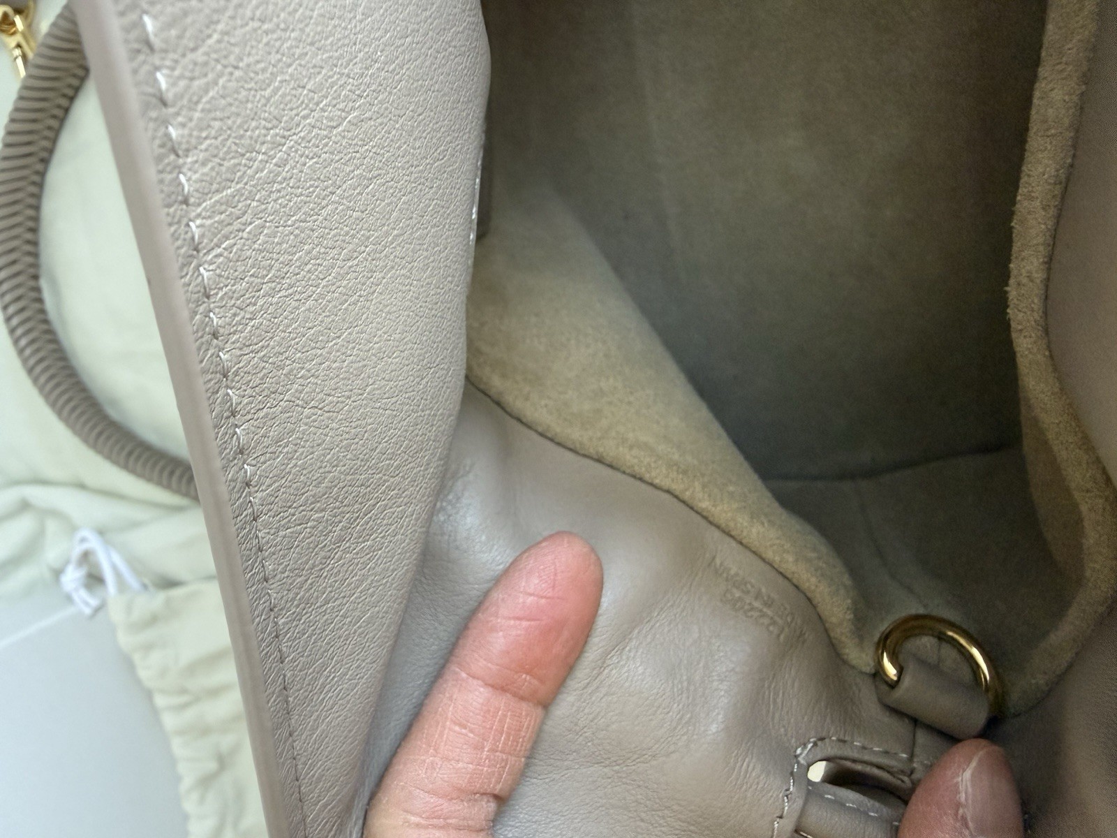 LOEWE Mini Flamenco Clutch Crossbody Bag in Sand w/two additional straps