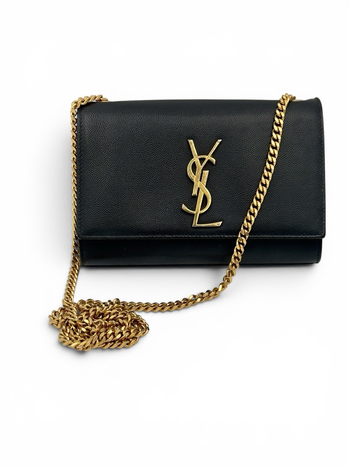 Saint Laurent Classic Kate Small Monogram Shoulder Bag with Gold Chain YSL