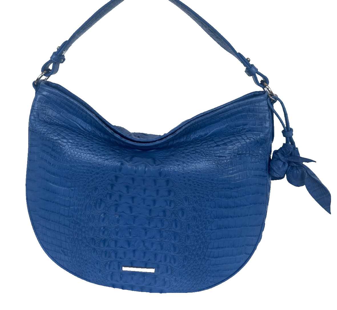 Brahmin Kathleen Rose Large Shoulder Bag Reggata Keepsake Blue Melbourne Leather