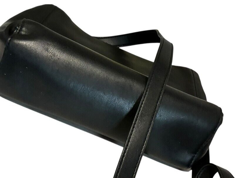 DKNY Black PVC Crossbody Bag 11 x 7 x 3 inches – EUC