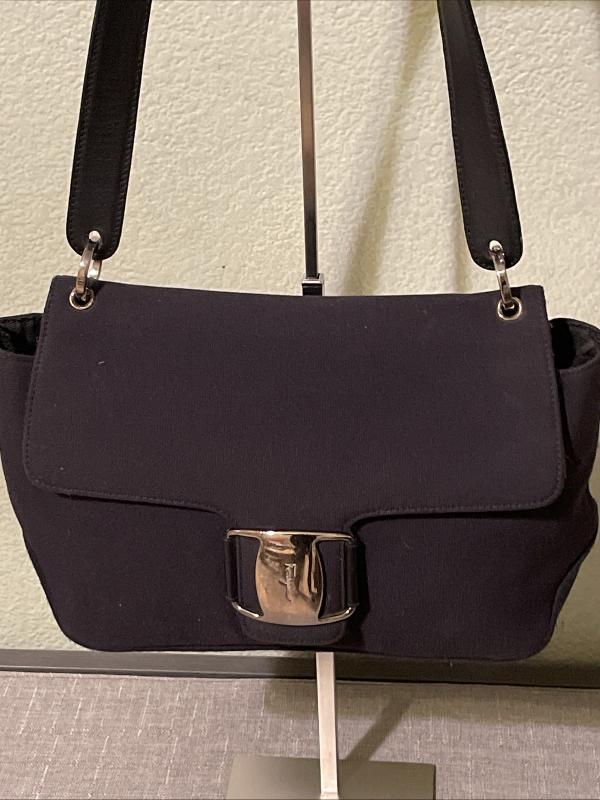 Vintage Salvatore Ferragamo Vara Nylon Shoulder Bag
