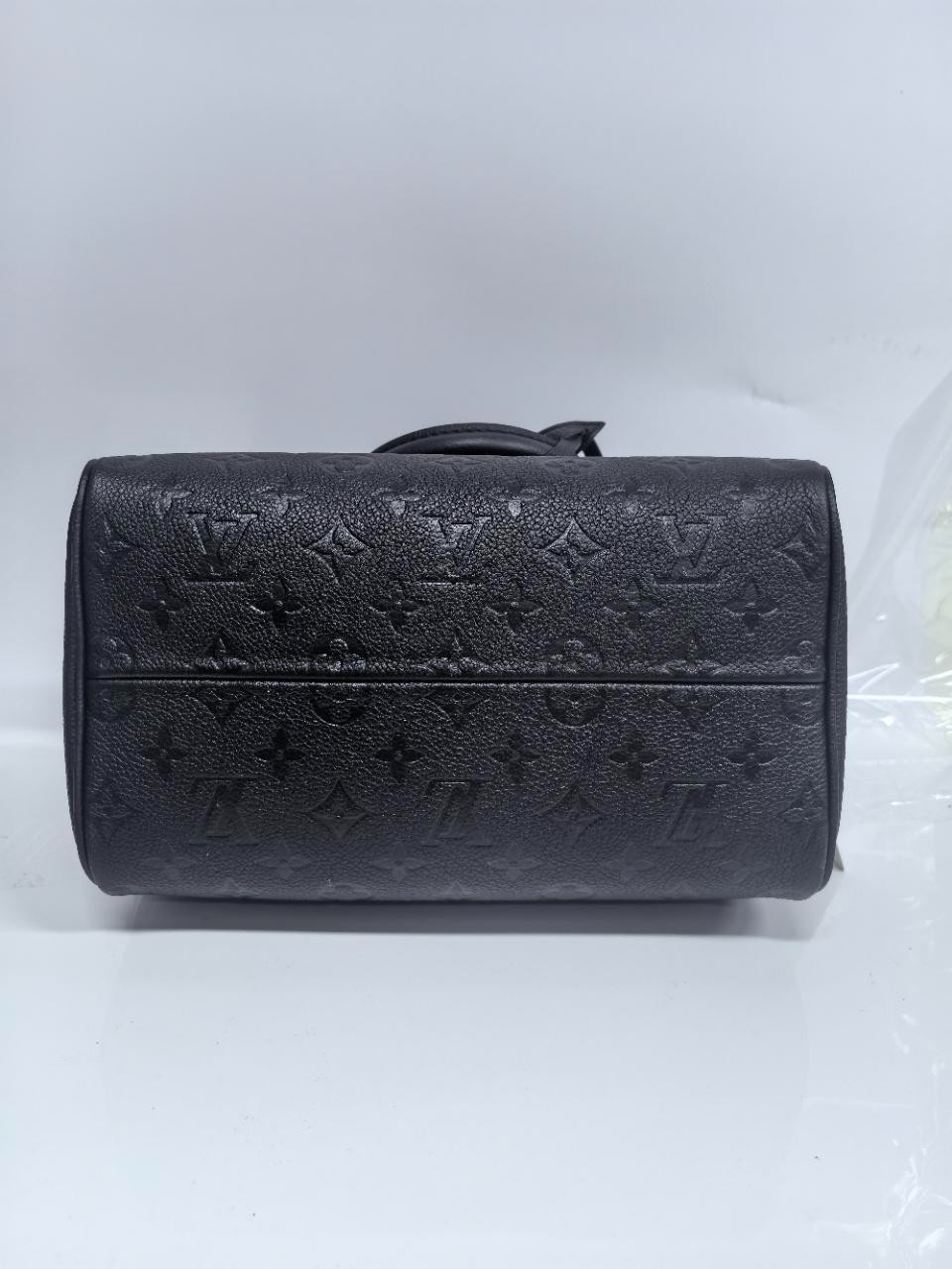 sj0001 Speedy Bandoulière 25 Black Monogram Empreinte Leather U