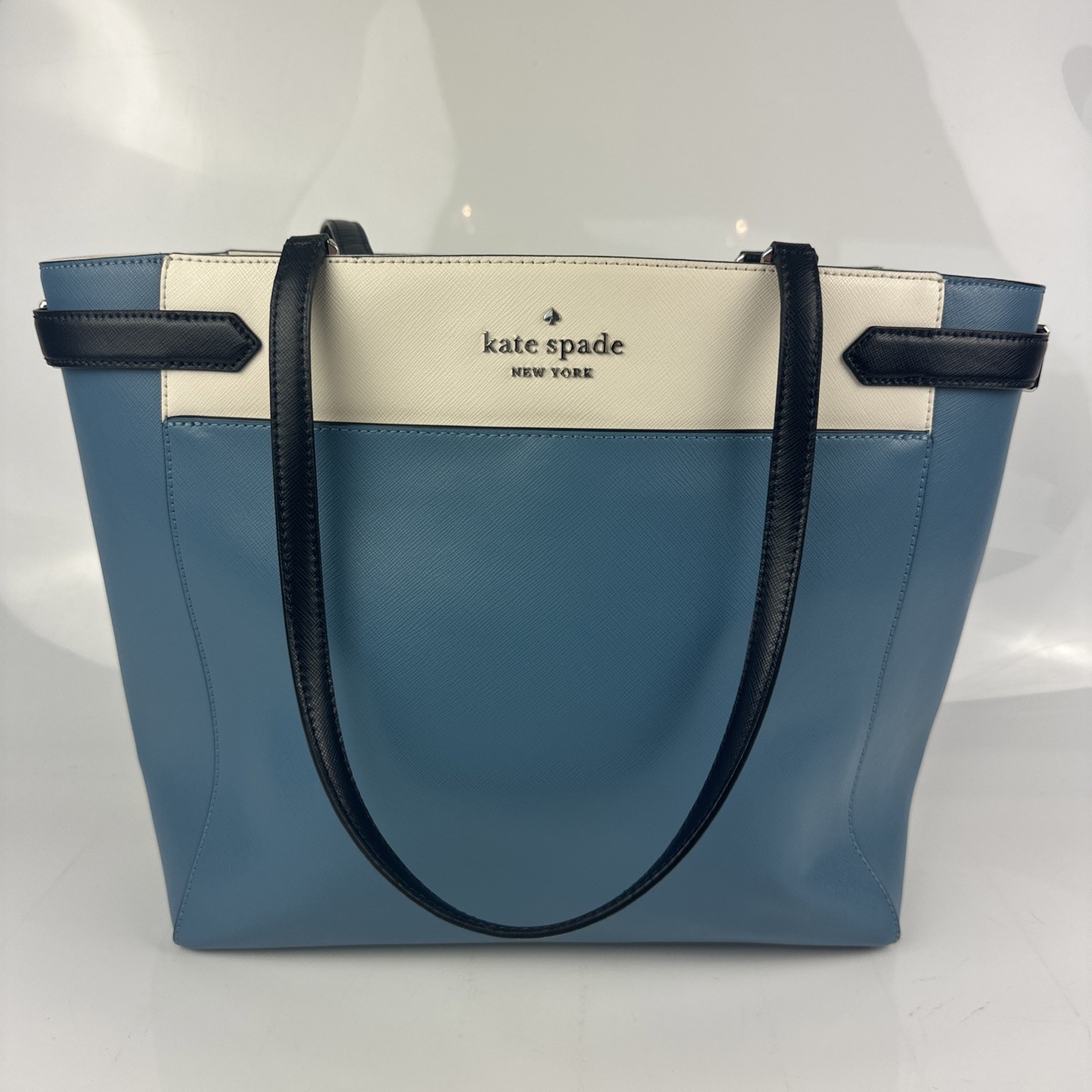 Kate Spade New York Tri-color 4 Compartment Leather Shoulder Bag Excellent S338