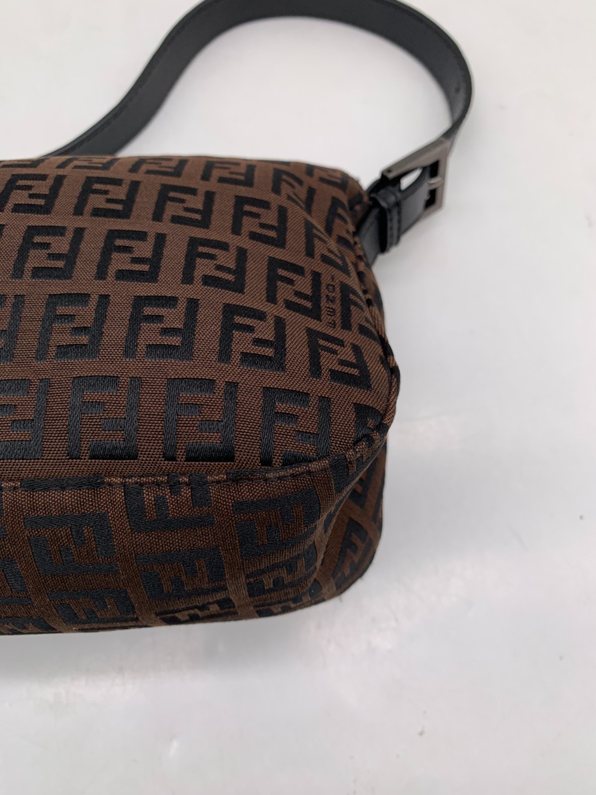 Fendi Vintage FF Zucca Canvas Mini Baguette Shoulder Bag/WJ05231518/